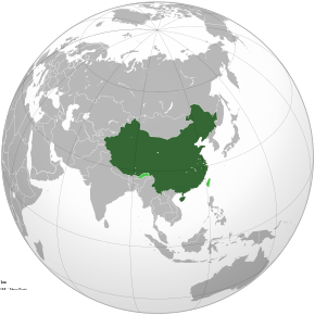 mapa číny